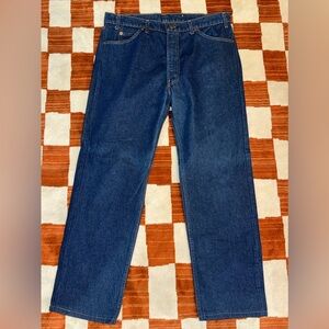 Vintage 80s Levi’s 505 Orange Tab Made in USA 38x32 Dark Wash
